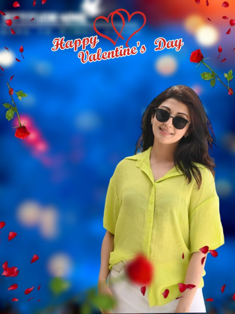 Happy Valentine Day HD Photo Editing Background