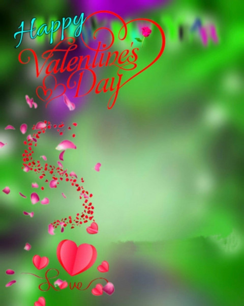 Happy Valentine's Day Background For Photoshop & Picsart New