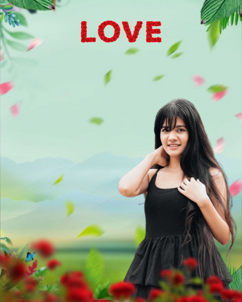 Happy Valentine's Day CB Background HD With Girls Free Pic