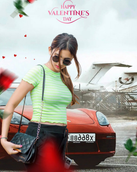 Happy Valentines Day CB Background New For PicsArt With Car