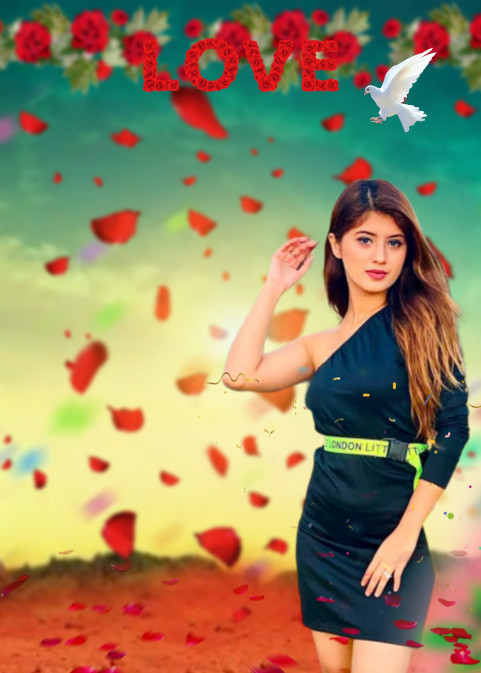 Happy Valentine's Day CB Background With Girl Full HD Download