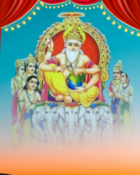 Happy Vishwakarma Puja Editing Background Download Free