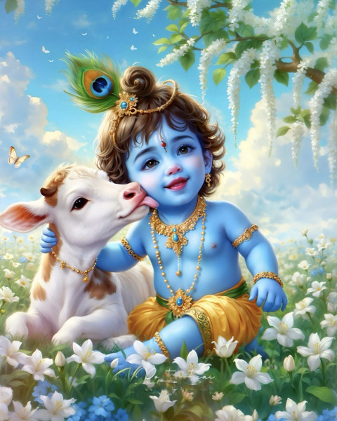 Hindu Festival Krishna Janmashtami Banner Pictures HD