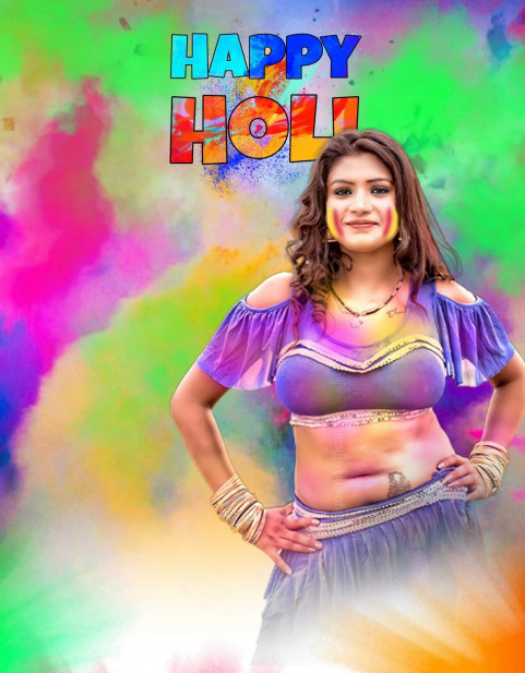 Holi CB Picsart Background For Editing With Girl HD