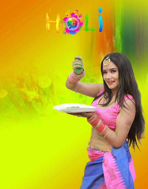 Holi CB Picsart Background For Editing With Girl Pics