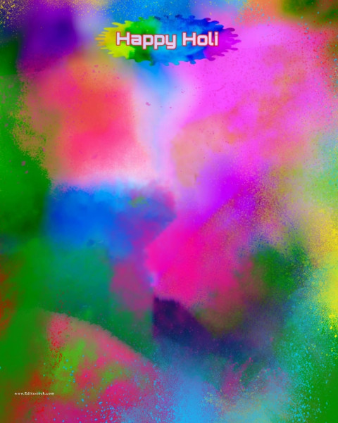 Holi Colorful CB Picsart Background Download