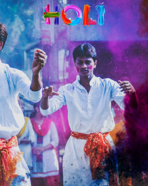 Holi Editing CB Background Download For Photoshop Photo