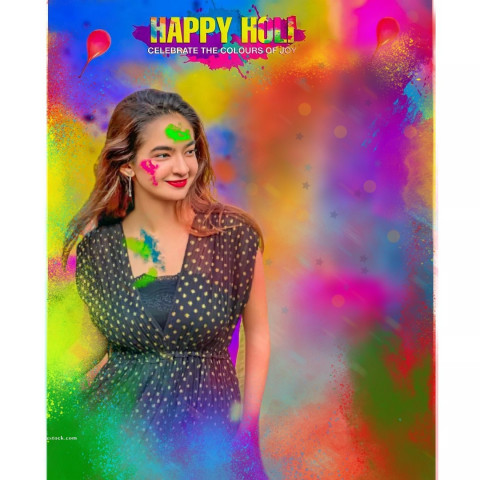 Holi Photo Editing Background With Hot Girls