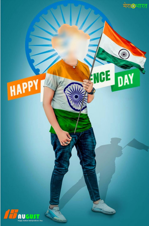Independence Day 15 August Editing Background Without Head