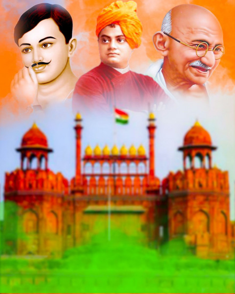 Independence Day Red Fort Background For Cb PicsArt Photoshop Editing