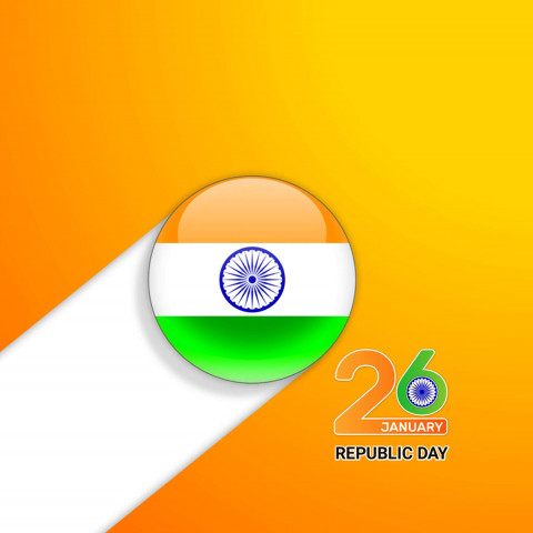 Indian Flag Republic Day Wishes Pic for WhatsApp Status & Dp