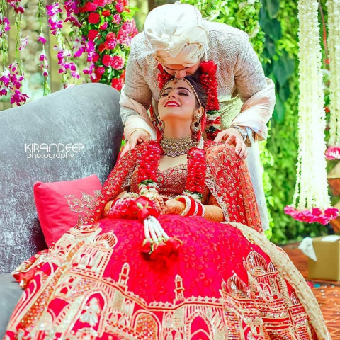 Indian Wedding Couple Portrait Images Download