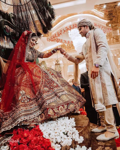 Indian Wedding Couple Portrait Images Download