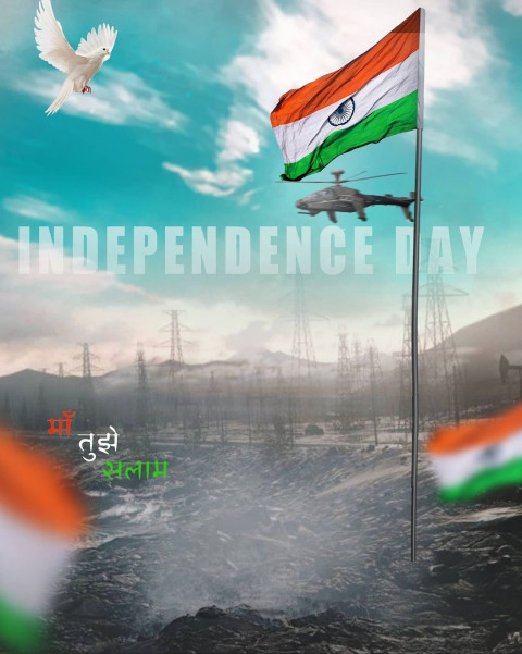 Indipendent Day Tiranga Background For Picsart