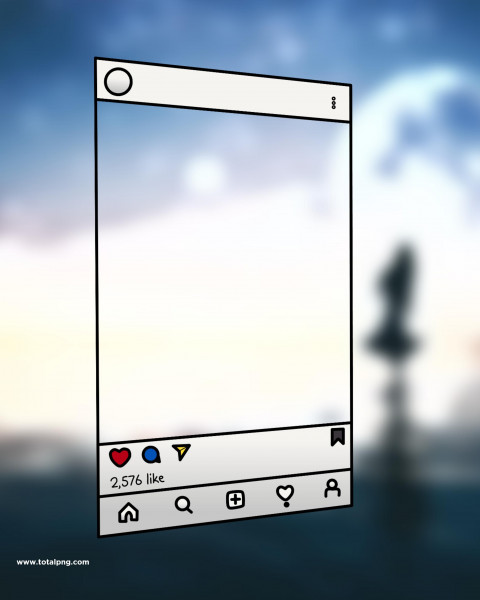 Instagram Frame CB PicsArt Editing Background