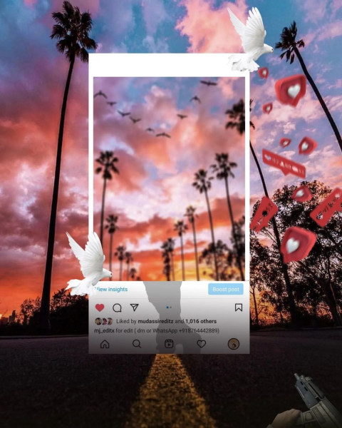 Instagram Frame Picsart Photo Editing CB Background
