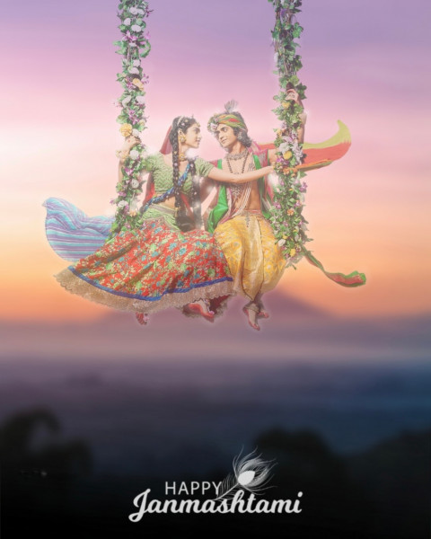 Janmashtami Photoshop Editing Background Download
