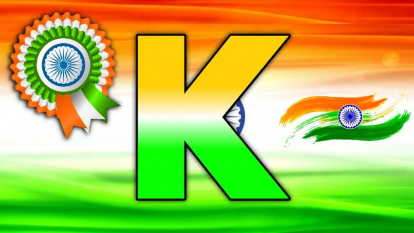 K Alphabet Indian Flag Images Photos Pictures Republic Day