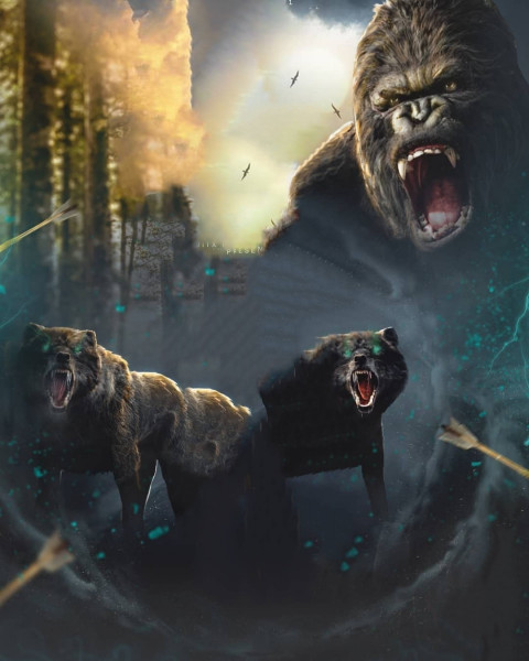 King Kong Movie Poster Editing Background HD