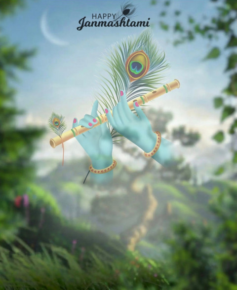 Krishna Janmashtami CB Picsart Editing Background Download