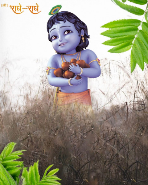 Krishna Janmashtami CB PicsArt Photo Editing Background
