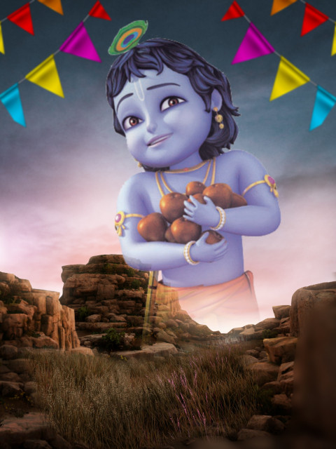 Krishna Janmashtami Editing Background For Picsart