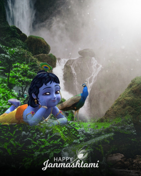 Krishna Janmashtami Editing Background for PicsArt