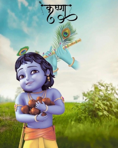 Krishna Janmashtami Editing Background For PicsArt Full HD