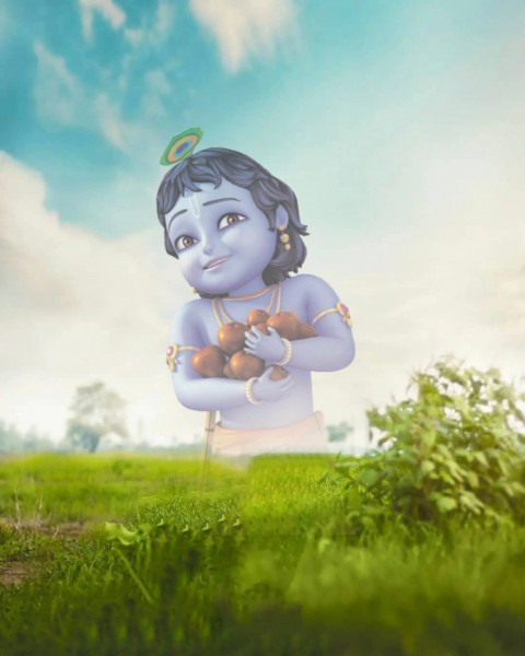 Krishna Janmashtami Editing Background For PicsArt Full HD DP