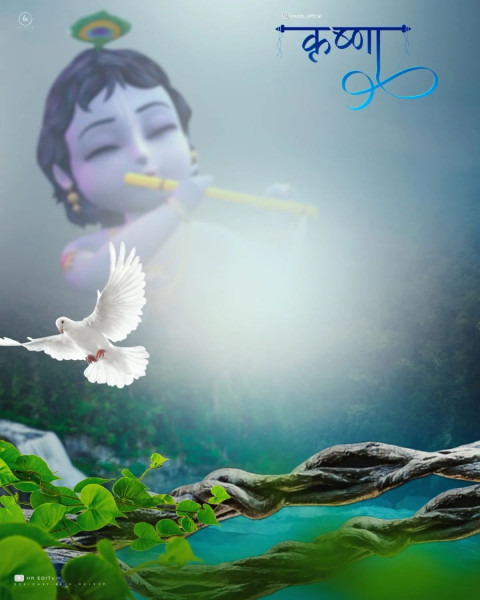 Krishna Janmashtami Editing Background For PicsArt Full HD Img