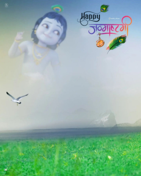 Krishna Janmashtami Editing Background For PicsArt Full HD New