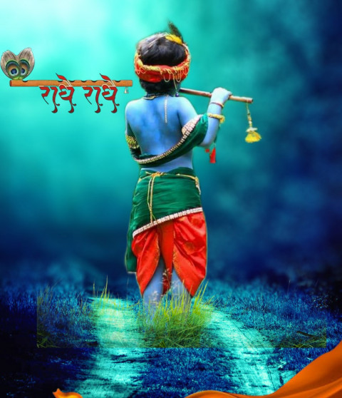 Krishna Janmashtami Editing Blur CB Background Full HD Download Pics