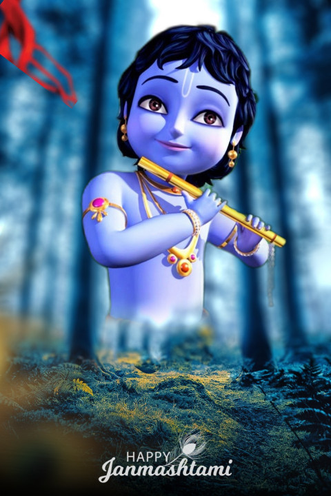 Krishna Janmashtami Editing CB Background Full HD Download Free