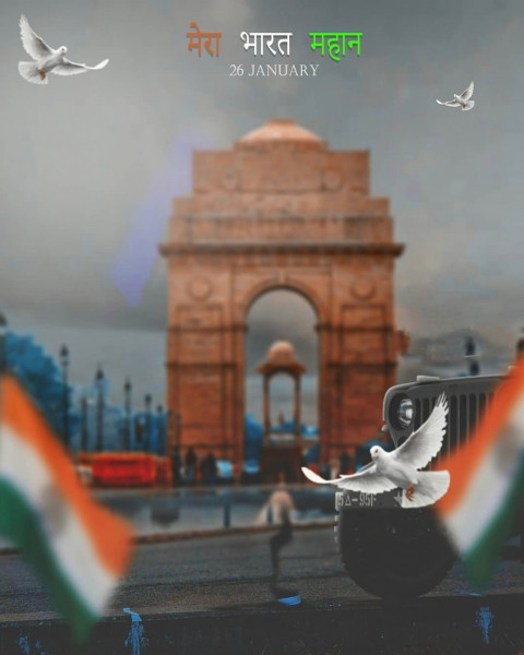 Lal Kila 26 January Background For Picsat CB Editing Full Hd