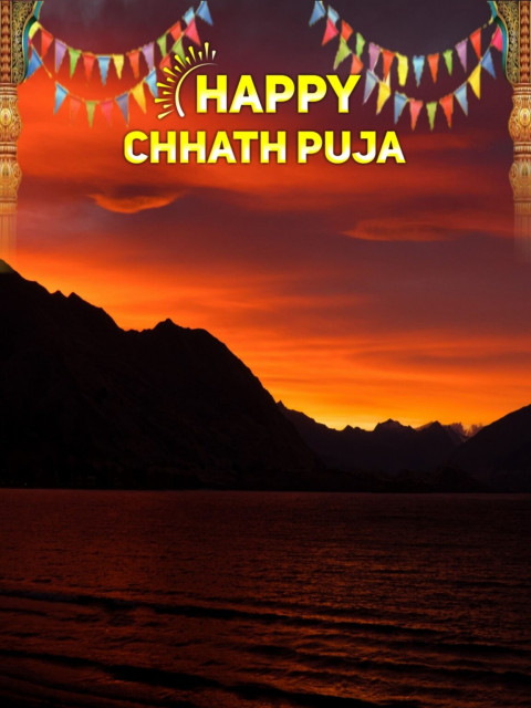 Latest Happy Chhath Puja CB PicsArt Editing Photo Download