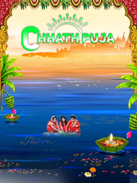 Latest Happy Chhtah Puja with CB PicsArt Editing Background