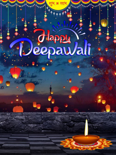 Latest Happy Deepawali CB Background Free Download