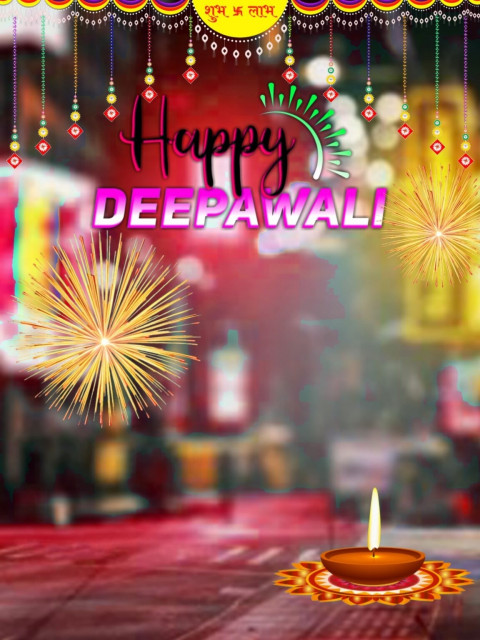 Latest Happy Deepawali CB Background HD