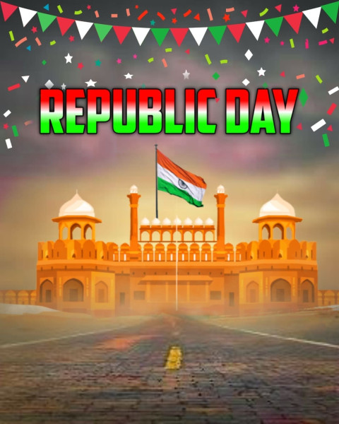 Latest Happy Republic Day CB Background