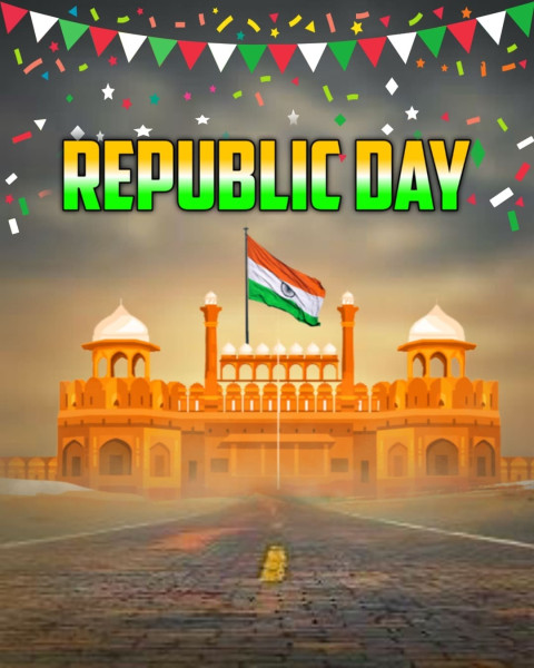 Latest Happy Republic Day CB Full HD Free Background