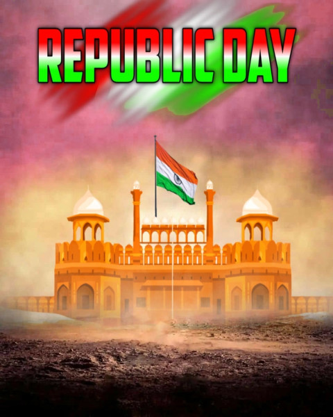 Latest Happy Republic Day Editing Background