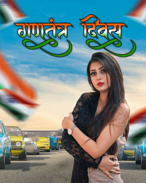 Latest Happy Republic Day Girls Editing Background