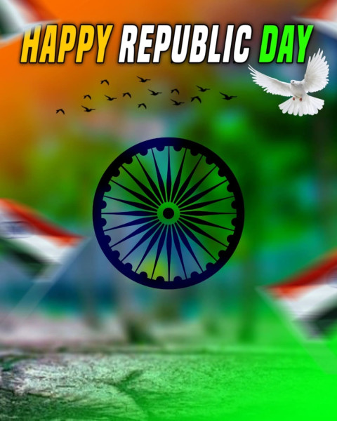 Latest Happy Republic Day Photo Editing Background