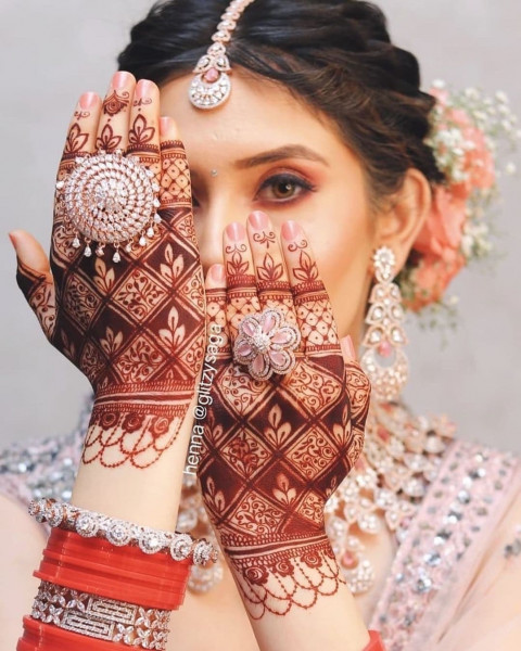 Latest Mehndi Design Wallpaper For Wedding Dulhan