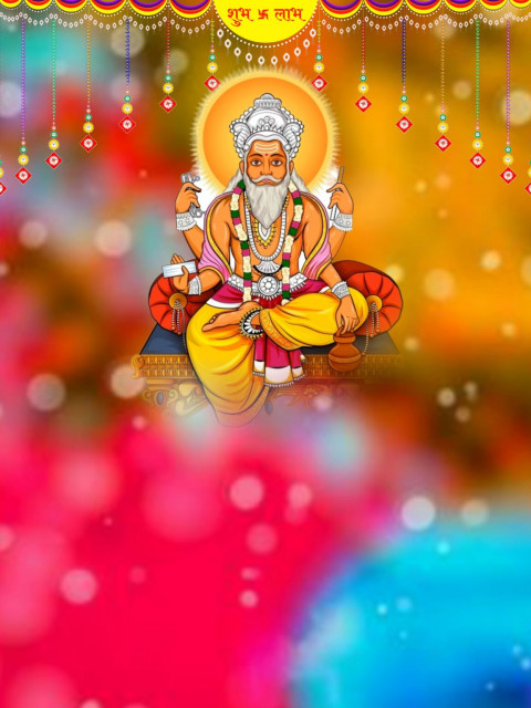Latest Vishwakarma Puja Full HD CB Snapseed Editing Background Download