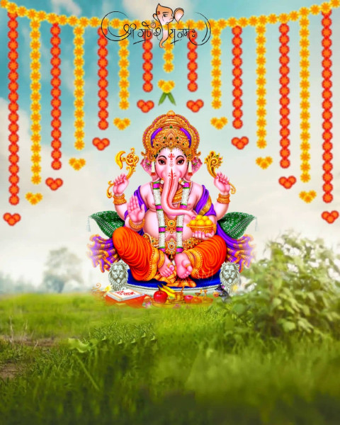 Lord Happy Ganesh Chaturthi CB Editing Background For Picsart Img