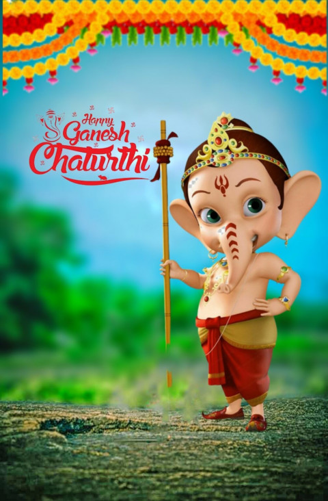 Lord Happy Ganesh Chaturthi CB Editing Background For Picsart New