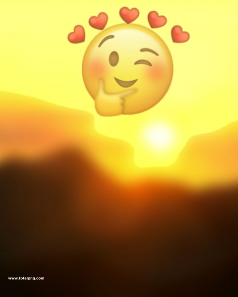 Love Emoji Photoshop Background HD For CB Picsart