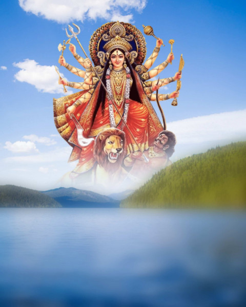 Maa Durga Navratri Editing Cb Background Download Full HD
