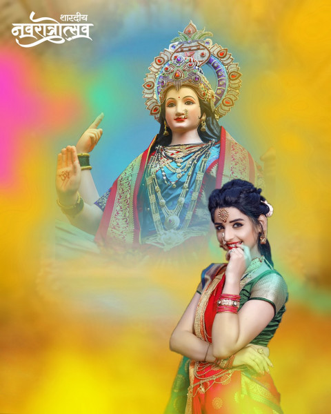 Maa Durga Puja Background For Cb Snapseed Photo Editing With Girl New